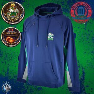 Under Armour Irish ColdGear Infrared Reward Hoodie Small Blue Pullover